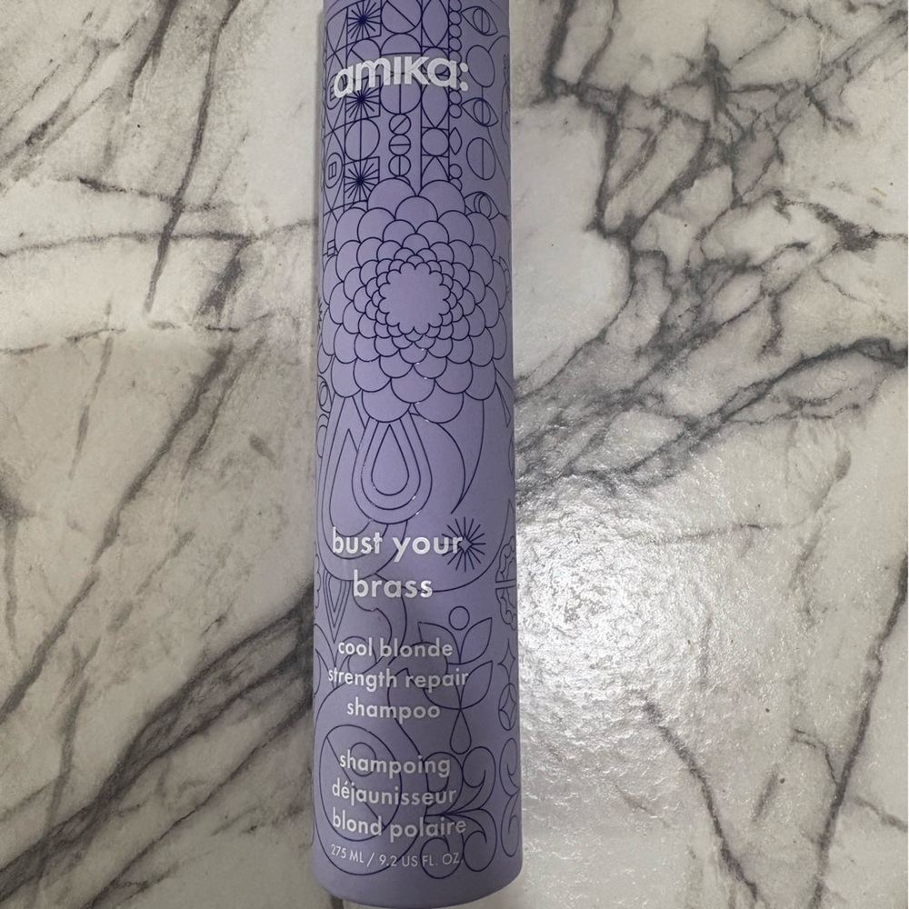 NEW Amika Cool Blonde Strength Repair Shampoo - Purple